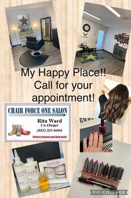 Chair Force One salon!