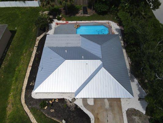 Metal Roof installed by Florida New Roof in Cape Coral, FL.