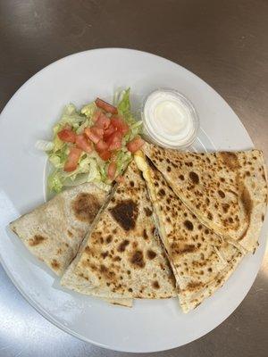 Traditional quesadilla