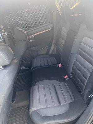 Rear seats after detail