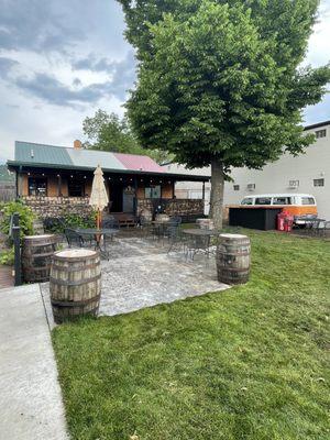 Back patio / party area