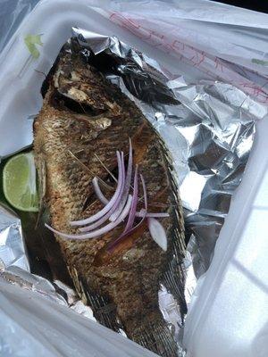 Fried fish. Don't know the proper name