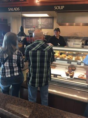 I'm not sure if this is the place to say, but this dude working the counter looking like a young @artiequitter is doing an amazing job.