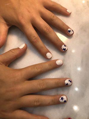 Friends nails with stars