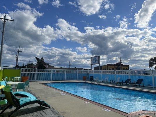 Pool with Swell sign