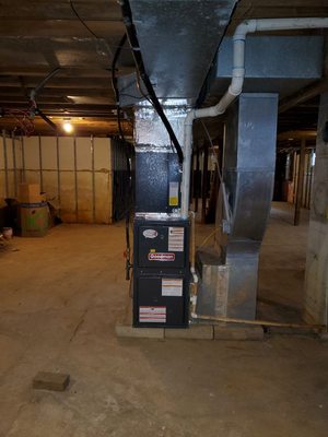 New furnace installation