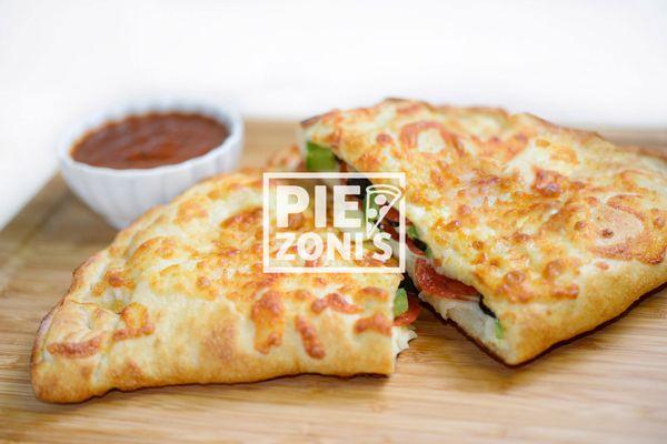 Pepperonis and Green peppers Calzone