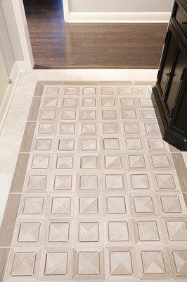 Custom Floor Tile Inlay Pattern