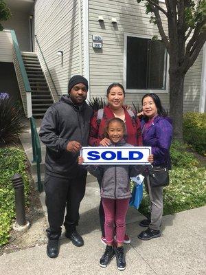 Another happy family in their new home in Richmond Hilltop!