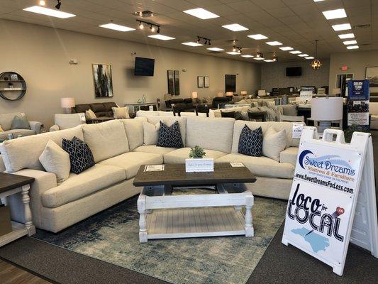 The Bentley Sectional is soooo comfy!