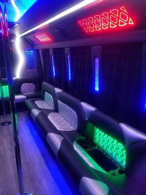 Avaron 22 Passenger Party Bus - Interior