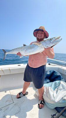 Jaxon and his 40 lb Kingfish