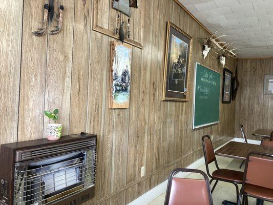 partial view of dining area