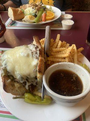 Italian Philly Cheese Steak Sandwich