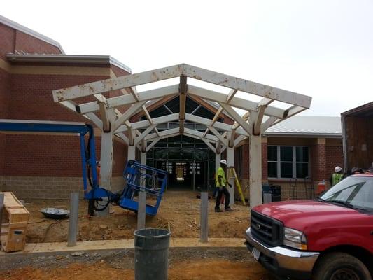 Side Canopy Avalon elementary school.  PG County