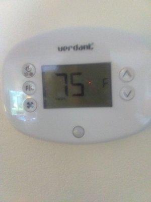 Updated thermostat in all rooms