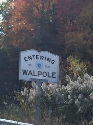 Town Of Walpole -- Entering Walpole: Providence Highway / Route 1, Walpole