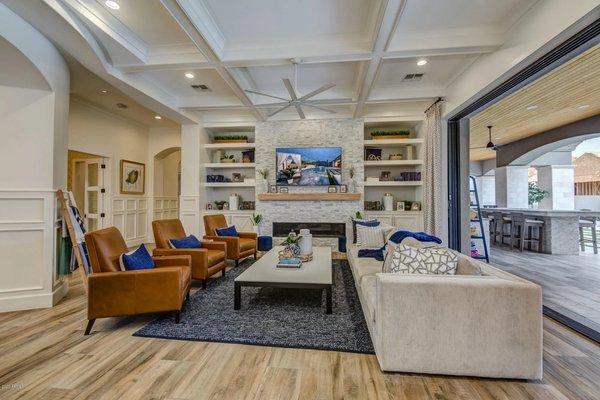 Luxury Custom Home - Family Room