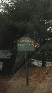 Town Of Franklin -- RTE 140 Sign