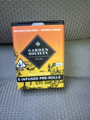 Garden Society infused 5 pre-rolls