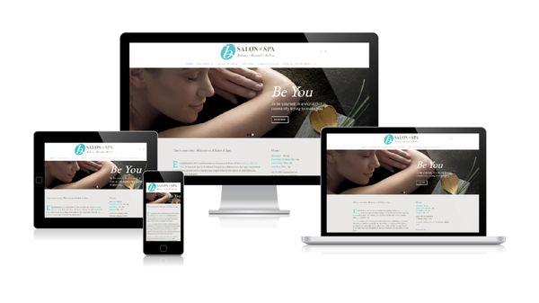 B Salon and Spa Website design and development.