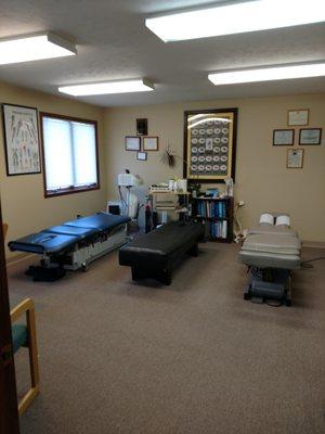 One of our treatment rooms for providing examinations, manipulations, rehabilitation, and much more!