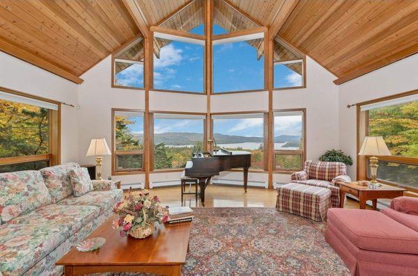 Lindal Cedar Home Overlooking Newfound Lake