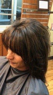 Awesome highlights and color for really dark hair!  Toni is awesome!