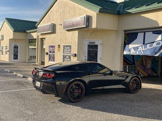 Window tint Corvette #windowtintriverview #tampabaytint