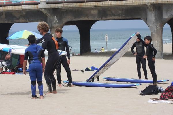 Gear check and safety before the paddle out!