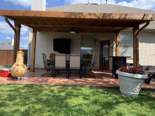 Patio & Cedar Porch