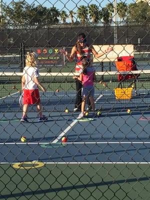 Tennis lesson