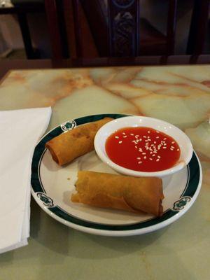 Got egg rolls while I waited on food