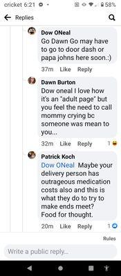 Bashed online by assistant store manager Dawn Burton