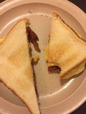 Bacon egg and cheese sandwich