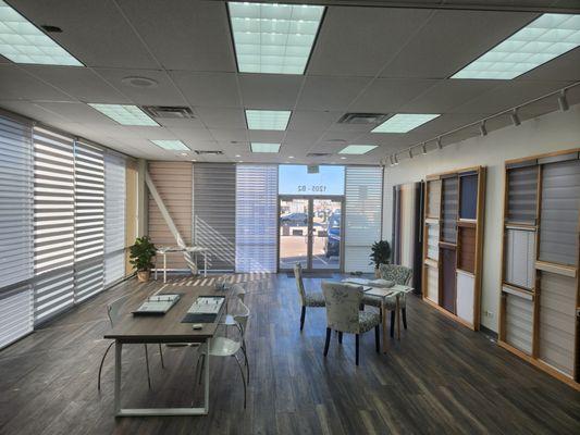 Window blinds showroom