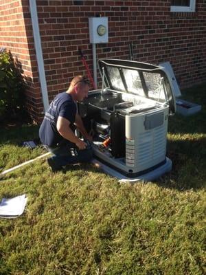 Installing the new generac generator