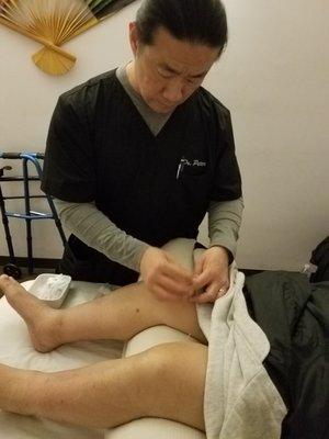 Dr. Peter with 20+ years experience putting needles in a patient!