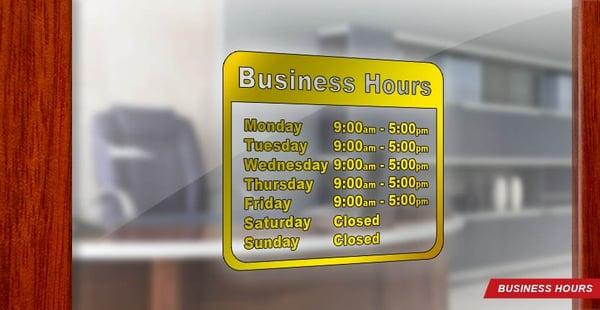 Door business hours