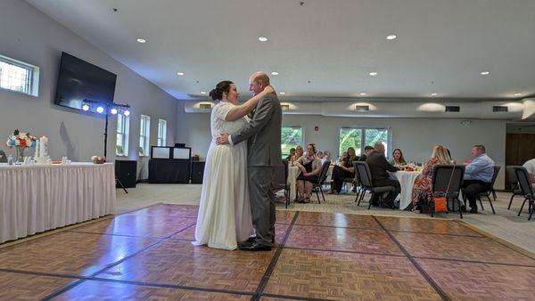 First dance of Brooke & Christopher at Harmony Springs Center in Green.