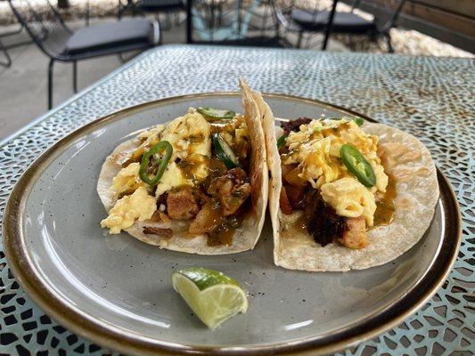 Smokehouse Cowboy Tacos (brunch)