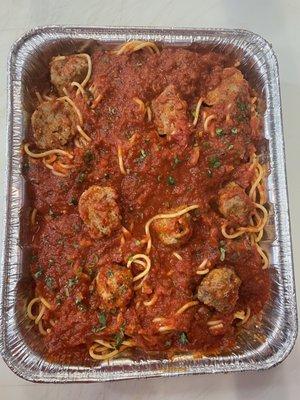 Spaghetti Meatballs Tray