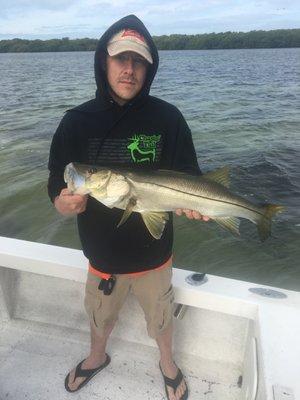 My big snook of the day at over 30"