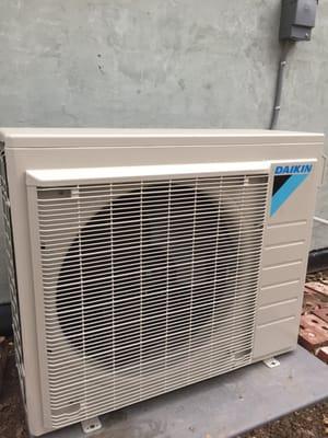 Condensing and heat pump unit outside.. 19.5 seer.