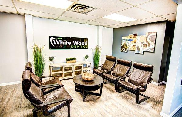 White Wood Dental Waiting  Room