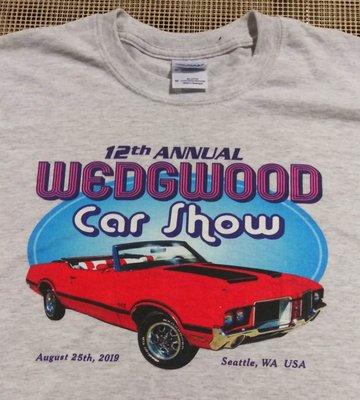 annual car show shirt - Direct-To-Garment process. original design created in house.