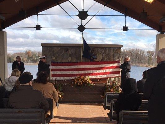 Great Lakes National Cemetery honoring our veterans