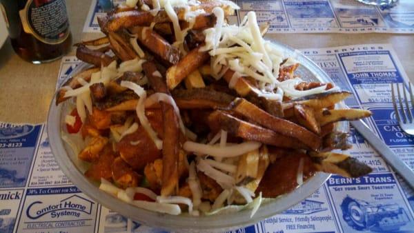 The biggest buffalo chicken salad ever!