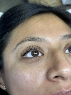 Lash lift and tint