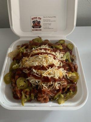 Pulled pork nachos